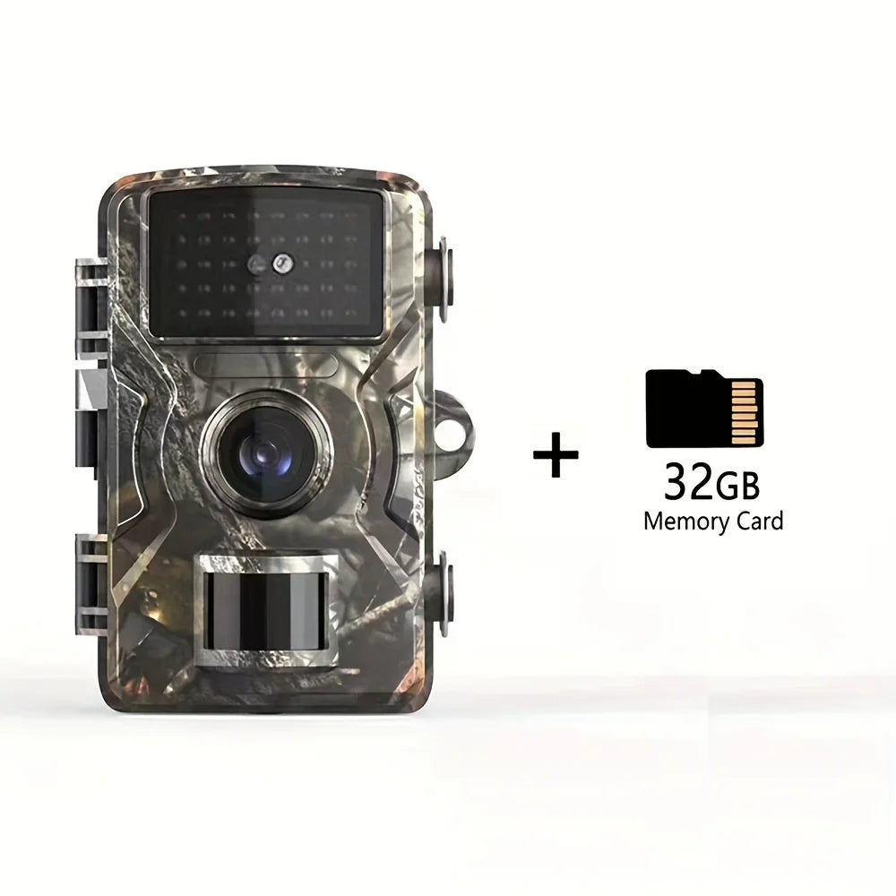 1080P Hunting Trail Camera Waterproof Infrared Night Vision Motion Activated Trigger for Wildlife Monitoring Scouting Outdoor