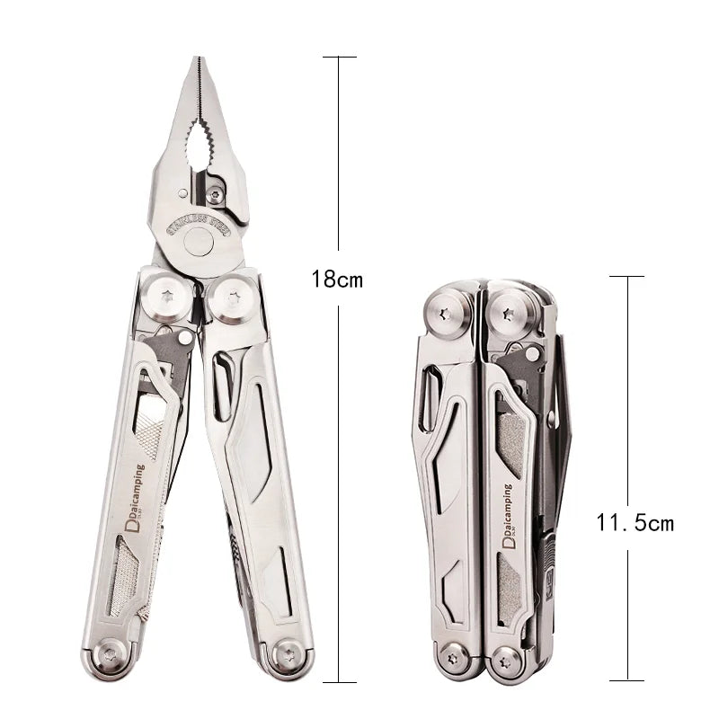 Daicamping DL30 Multitool Clamp Knife Scissors Pliers