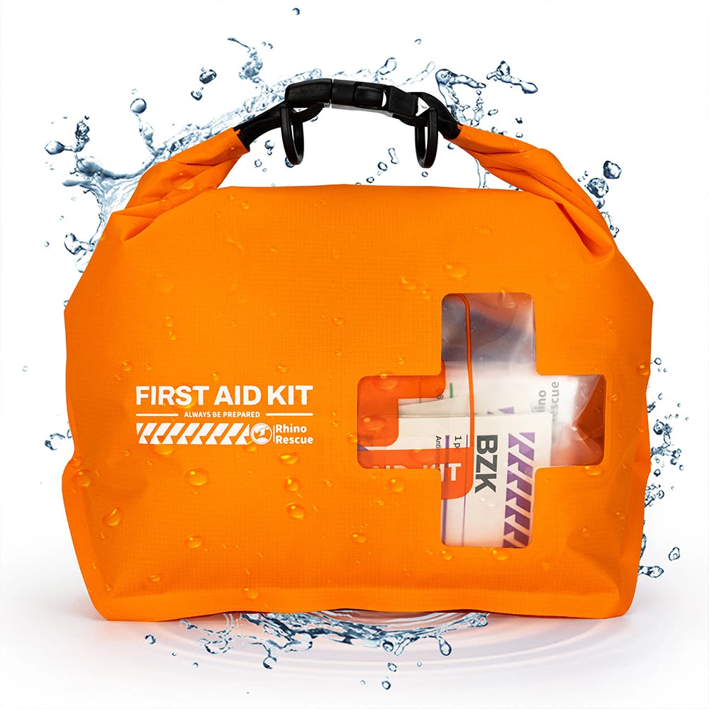 RHINO RESCUE Waterproof First Aid Kit, Lightweight Boat Dry Bag, Emergency Survival Supplies for Outdoor Kayak Floating Swimming