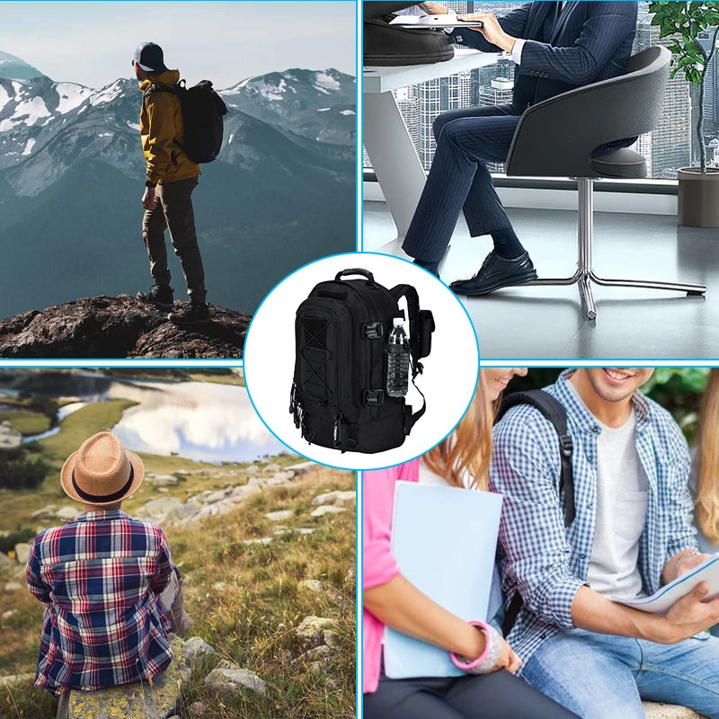 Large Capacity Tactical Backpack 56 to 75L for Hiking