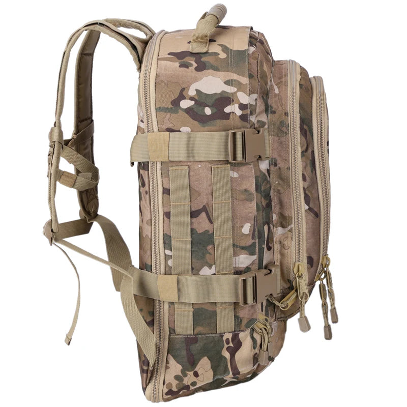 60L Camouflage Tactical Backpack For Men Outdoor Hiking Bag