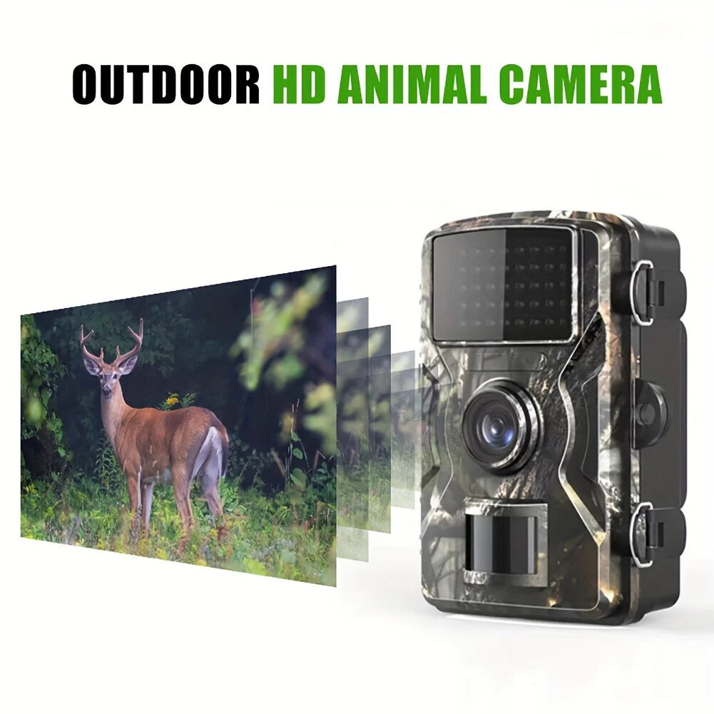 1080P Hunting Trail Camera  Waterproof Infrared Night Vision Motion Activated Trigger for Wildlife Monitoring  Scouting Outdoor