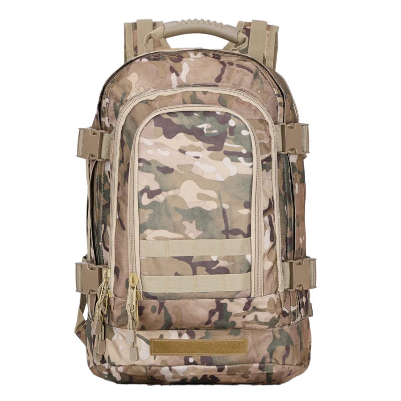 60L Camouflage Tactical Backpack For Men Outdoor Hiking Bag