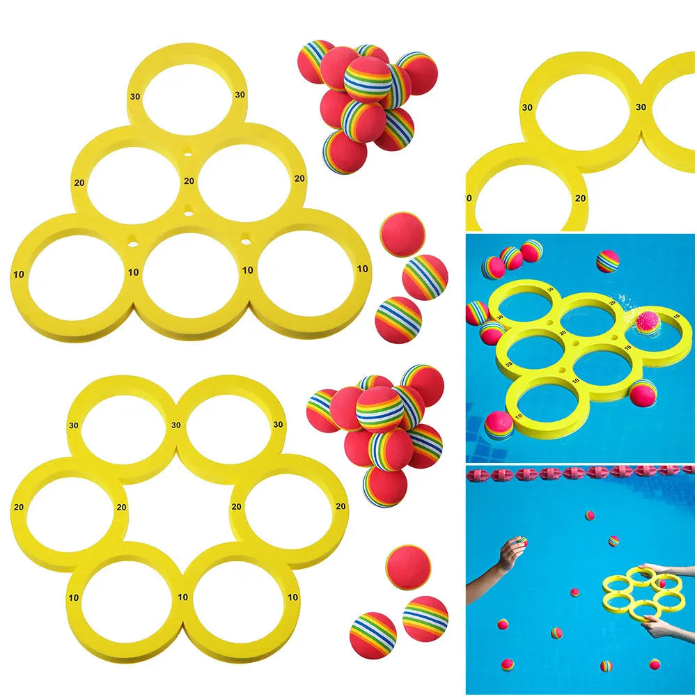 Pool Games Set With 10 Balls Floating Throwing Water Toys