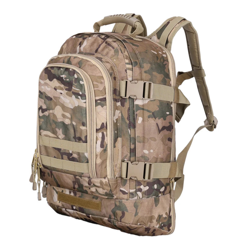 60L Camouflage Tactical Backpack For Men Outdoor Hiking Bag