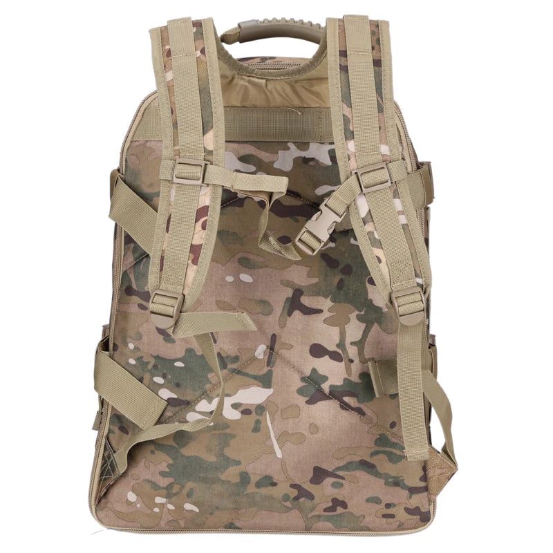 60L Camouflage Tactical Backpack For Men Outdoor Hiking Bag