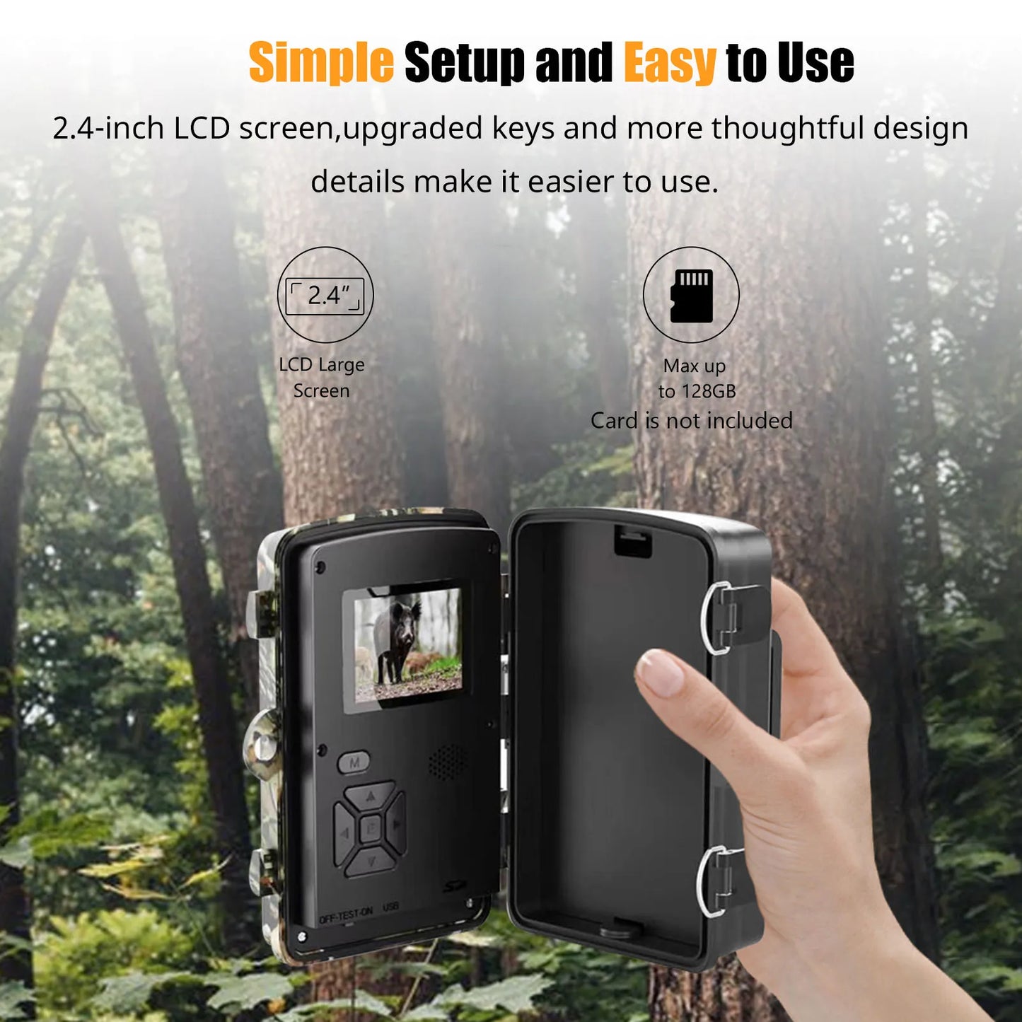 1080P Night Vision Trail Camera 16MP IP66 Waterproof Pro