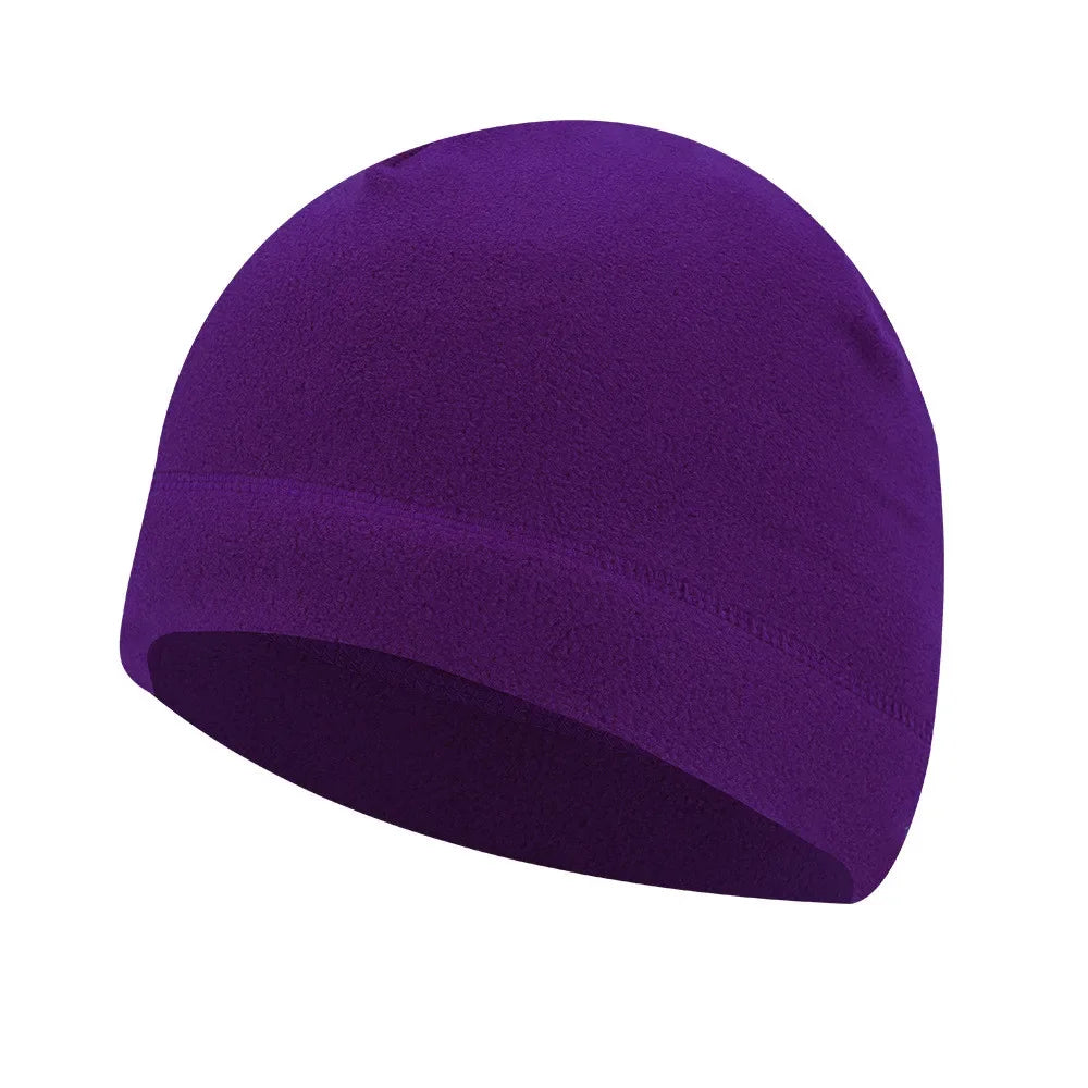 Windproof Polar Fleece Beanie Hat For Women Men Warm Winter