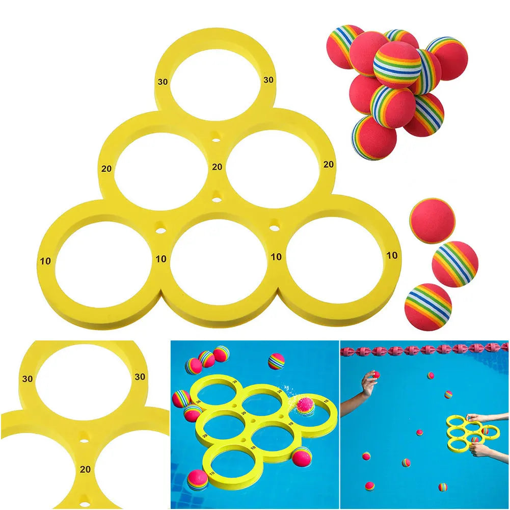 Pool Games Set With 10 Balls Floating Throwing Water Toys