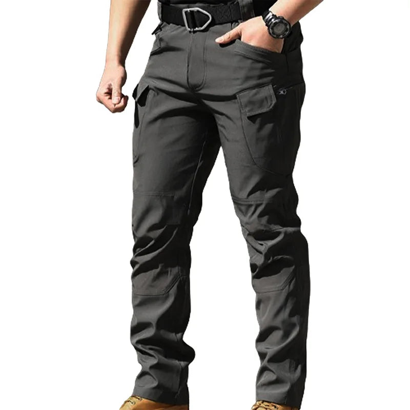 Men Cargo Pants Waterproof Multi Pocket Trousers Casual