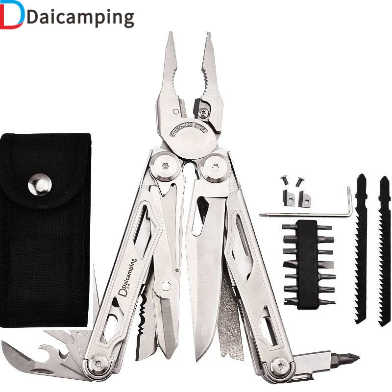 Daicamping DL30 Multitool Clamp Knife Scissors Pliers