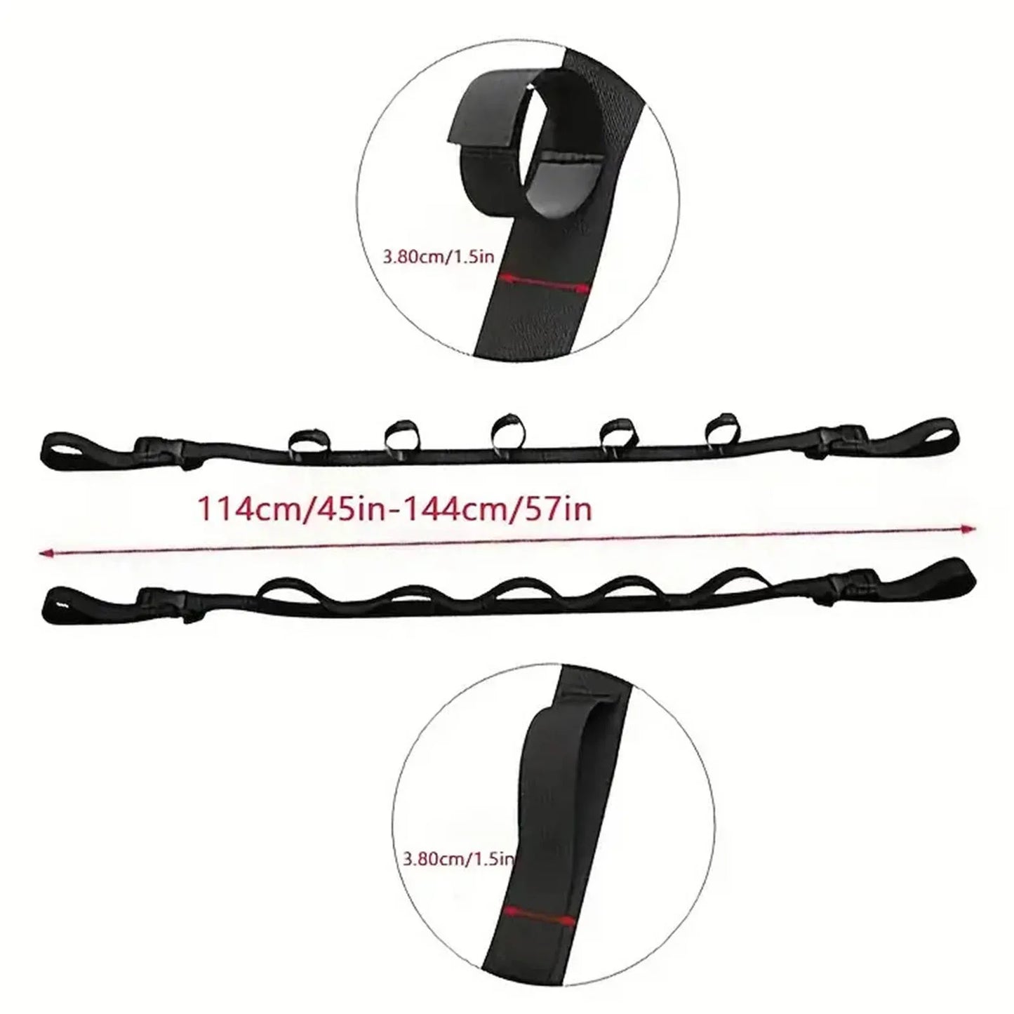 Two Pack Fishing Rod Holder Vehicle Mount Adjustable Straps