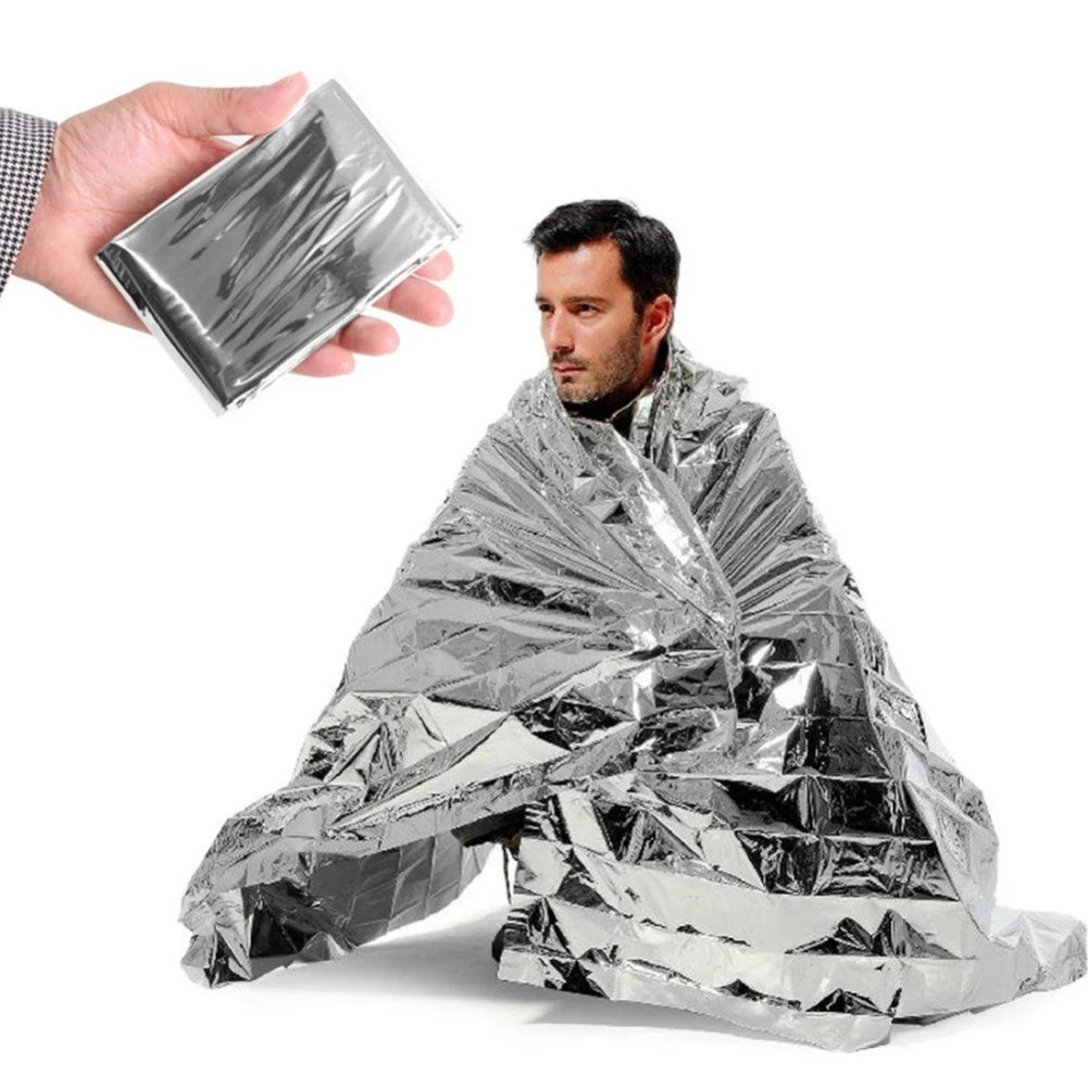 130x210cm Survival Mylar Thermal Blanket For Camping