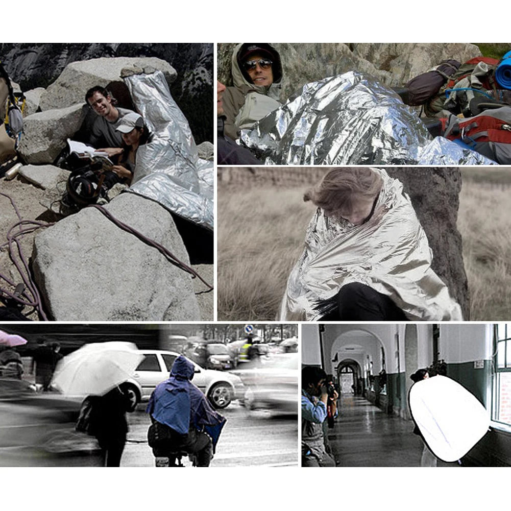 130x210cm Survival Mylar Thermal Blanket For Camping