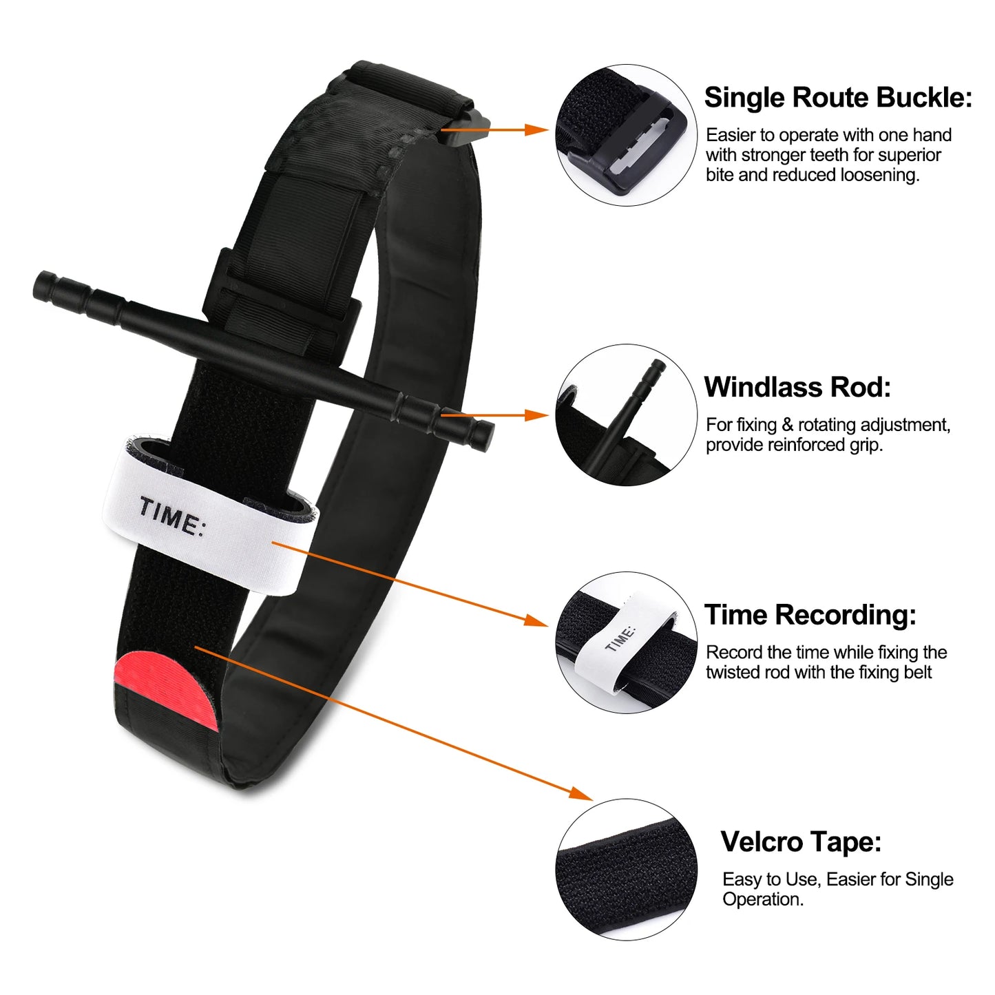 95cm Aluminum Tourniquet Rod For Medical Emergency Survival