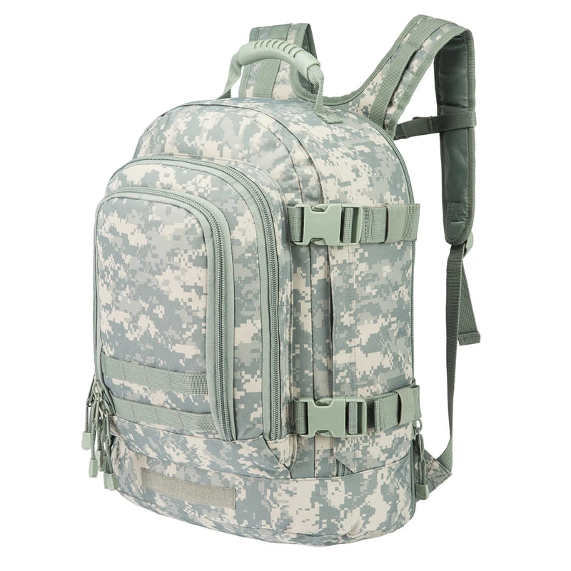 60L Camouflage Tactical Backpack For Men Outdoor Hiking Bag