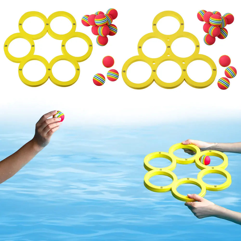 Pool Games Set With 10 Balls Floating Throwing Water Toys