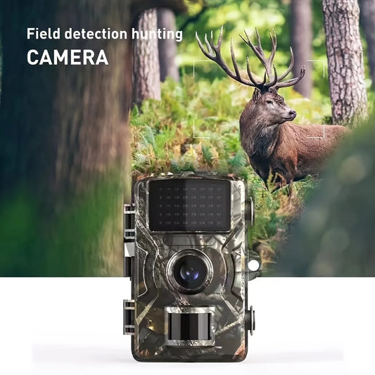 1080P Hunting Trail Camera  Waterproof Infrared Night Vision Motion Activated Trigger for Wildlife Monitoring  Scouting Outdoor