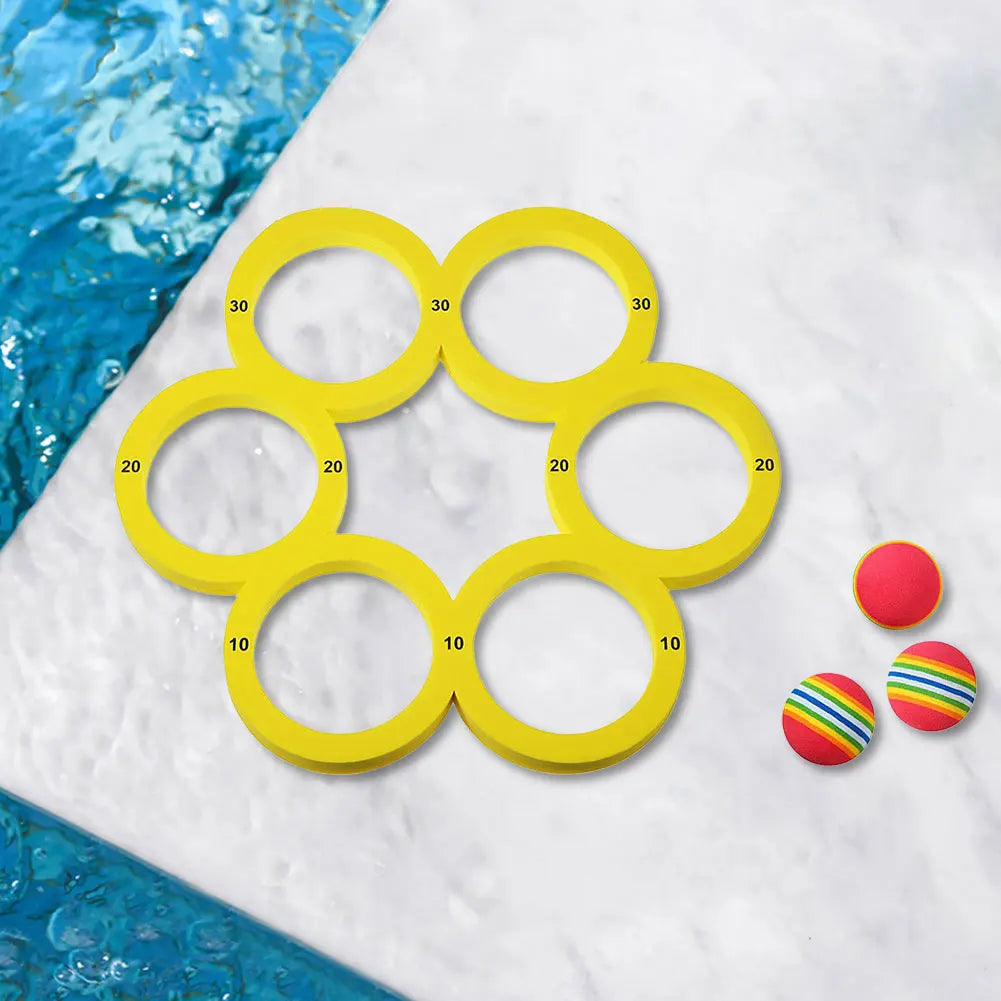 Pool Games Set With 10 Balls Floating Throwing Water Toys